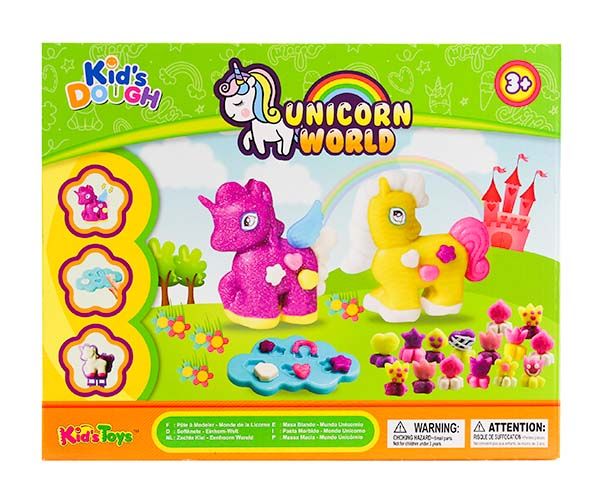 12 Pieces of Kids Dough Unicorn World