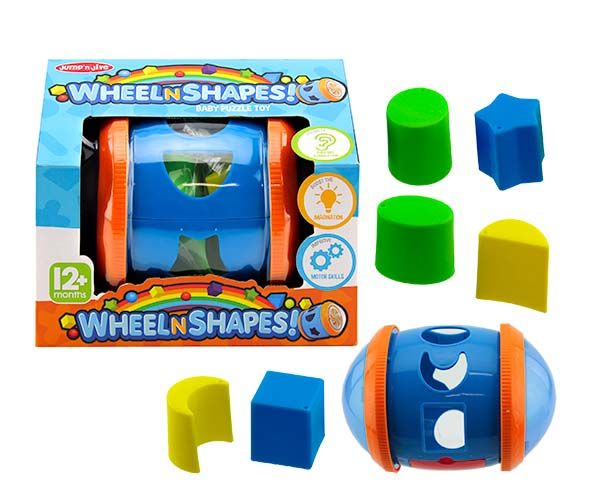 12 Pieces Wheel N Shapes - Baby Toys