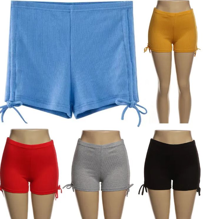 48 Wholesale Soft Comfy Activewear Lounge Shorts With Pockets And Drawstring For Women