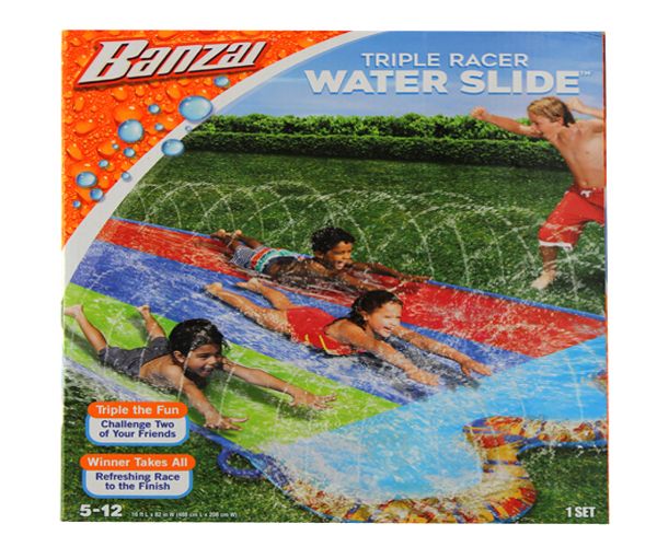 4 Wholesale 16 Inch Long Triple Racer Water Slide