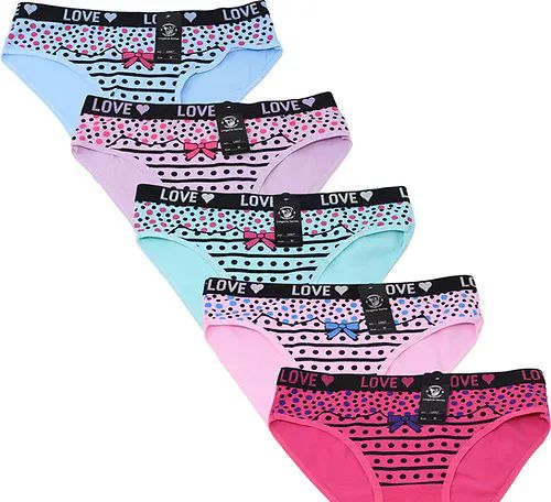 48 Wholesale Womens Cotton Panties Graphic Print Size S - at