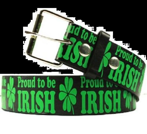 96 Wholesale Proud To Be Irish Printed Belt