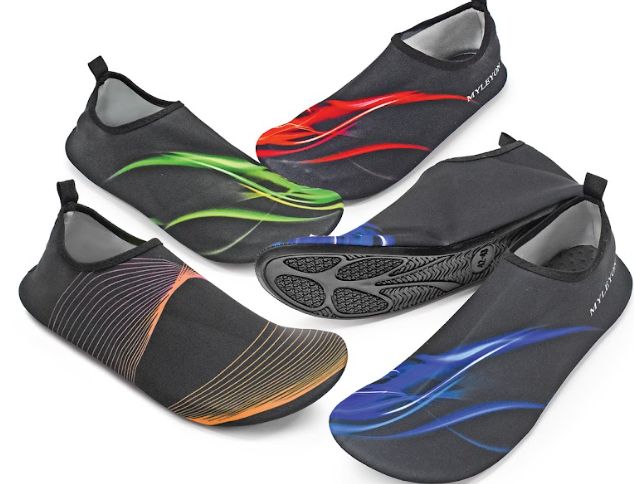48 Wholesale Mens Flame Water Shoes In Assorted Color