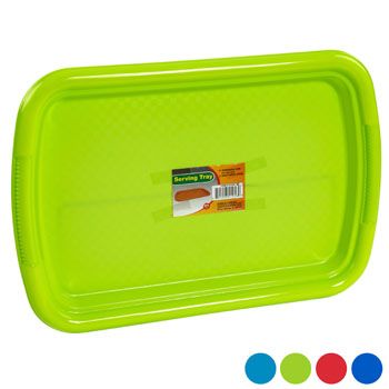 48 Pieces of Serving Tray Rectangular 15x10 4 Colors In Pdq