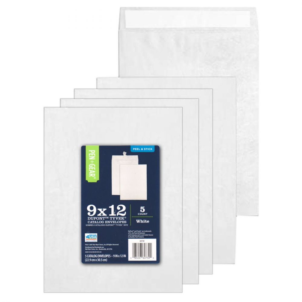 36 Pieces of 9 X 12 Tyvek Peel And Stick Envelopes 5 Pack