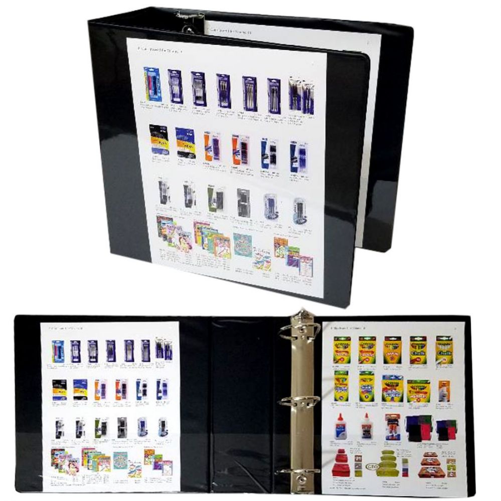 12 Pieces of Heavy Duty View Binders With 3 D Rings Black