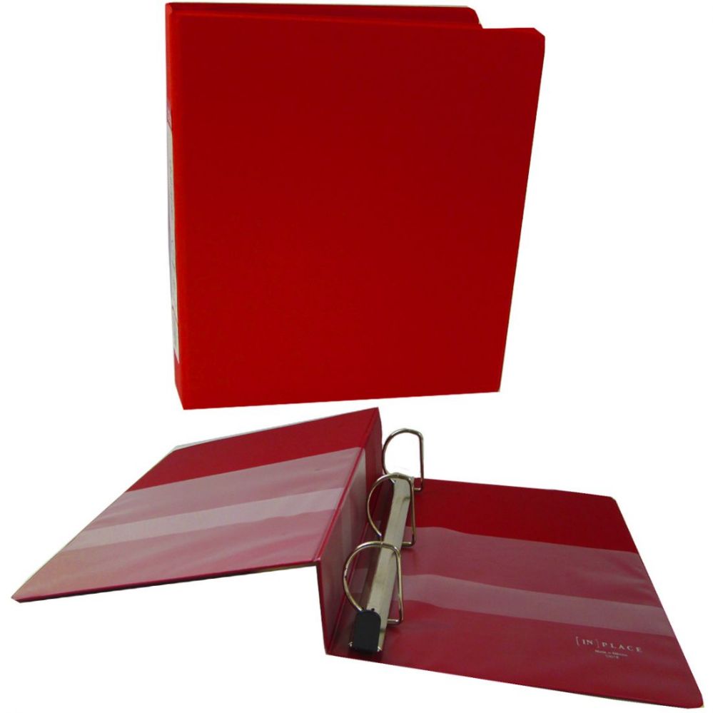 12 Pieces Heavy Duty View Binders With 1.5 Inch D Rings And Interior Pockets In Red - Binders