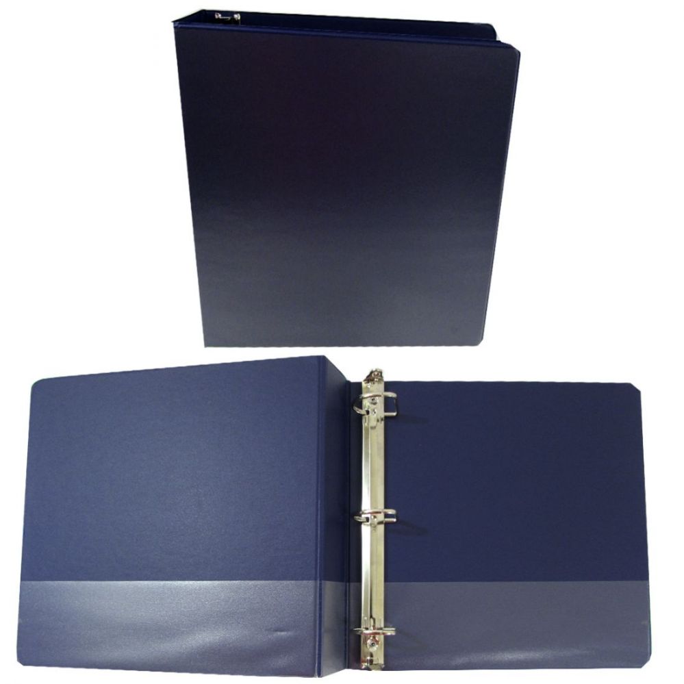 12 Pieces of Heavy Duty View Binders With 1.5 Inch D Rings And Interior Pockets In Blue
