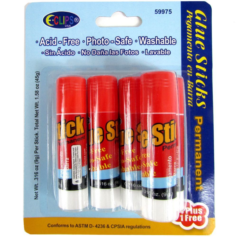 48 Wholesale Washable Acid Free Glue Sticks 5 Pack