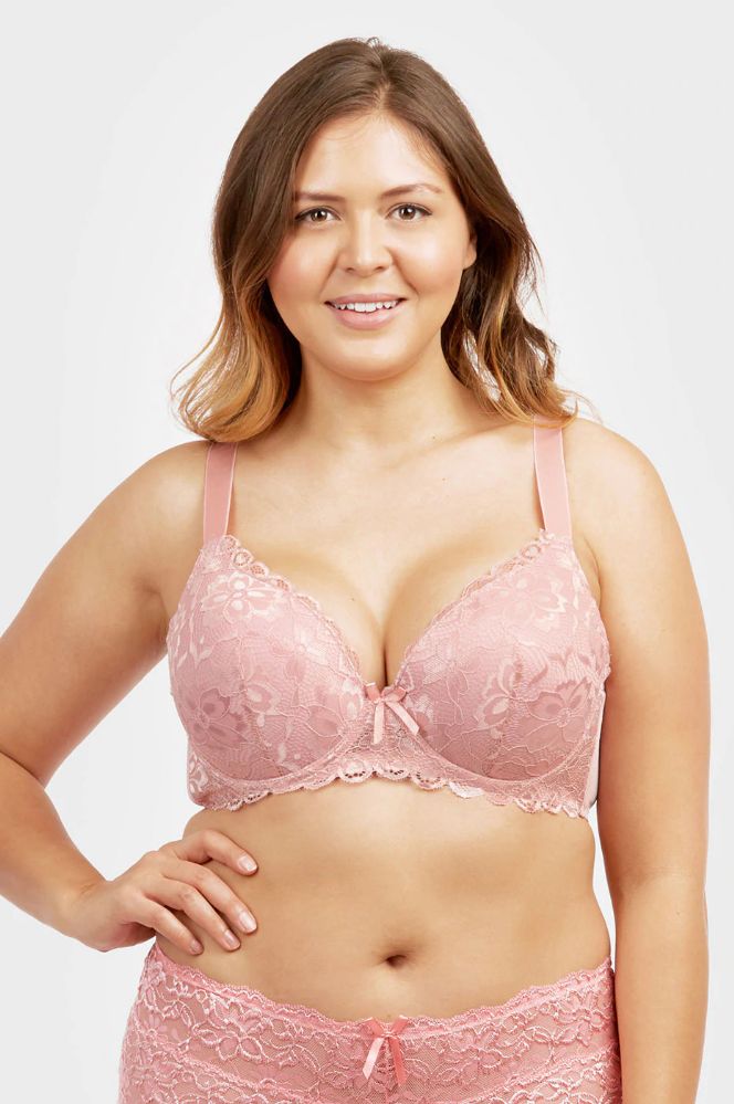 144 Pieces Sofra Ladies Lace Dd Cup Bra, Plus Size - Womens Bras