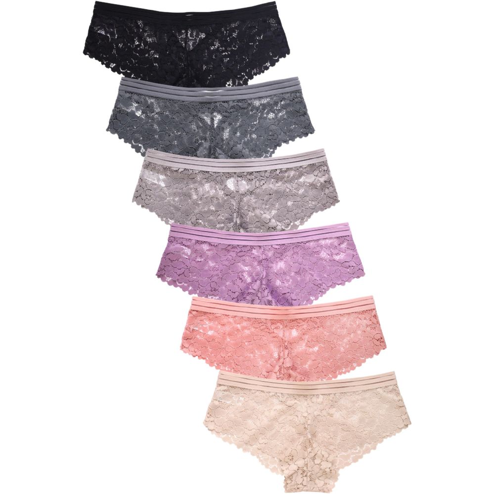 432 Wholesale Sofra Ladies Lace Hipster Panty - at