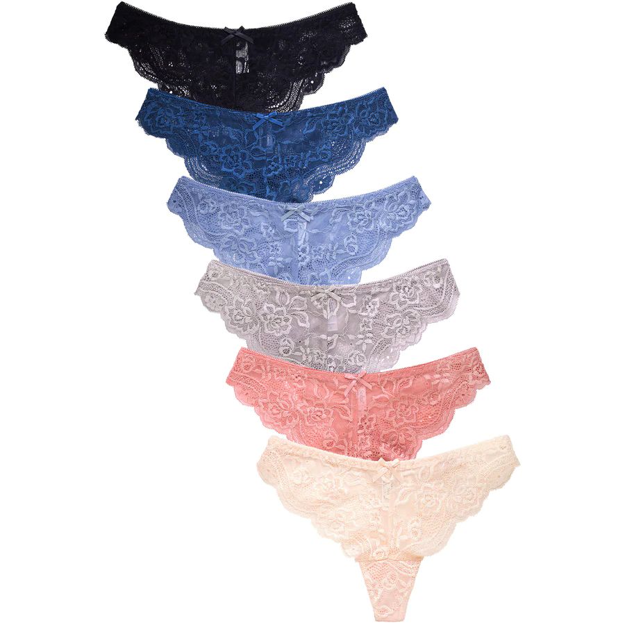 432 Pieces Sofra Ladies Lace G-String Panty - Womens Panties