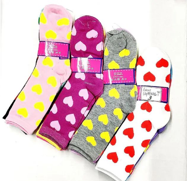 360 Pieces of Crew Sock Assorted Color Size 9 - 11