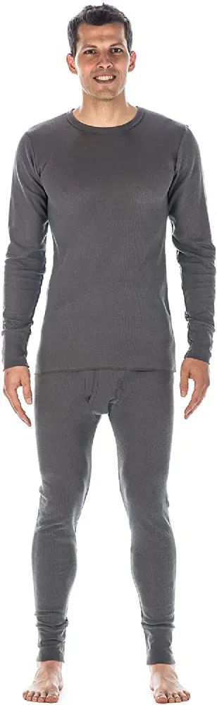 6 Wholesale Yacht And Smith Mens Thermal Underwear Set In Gray Size 2xlarge  - at - wholesalesockdeals.com