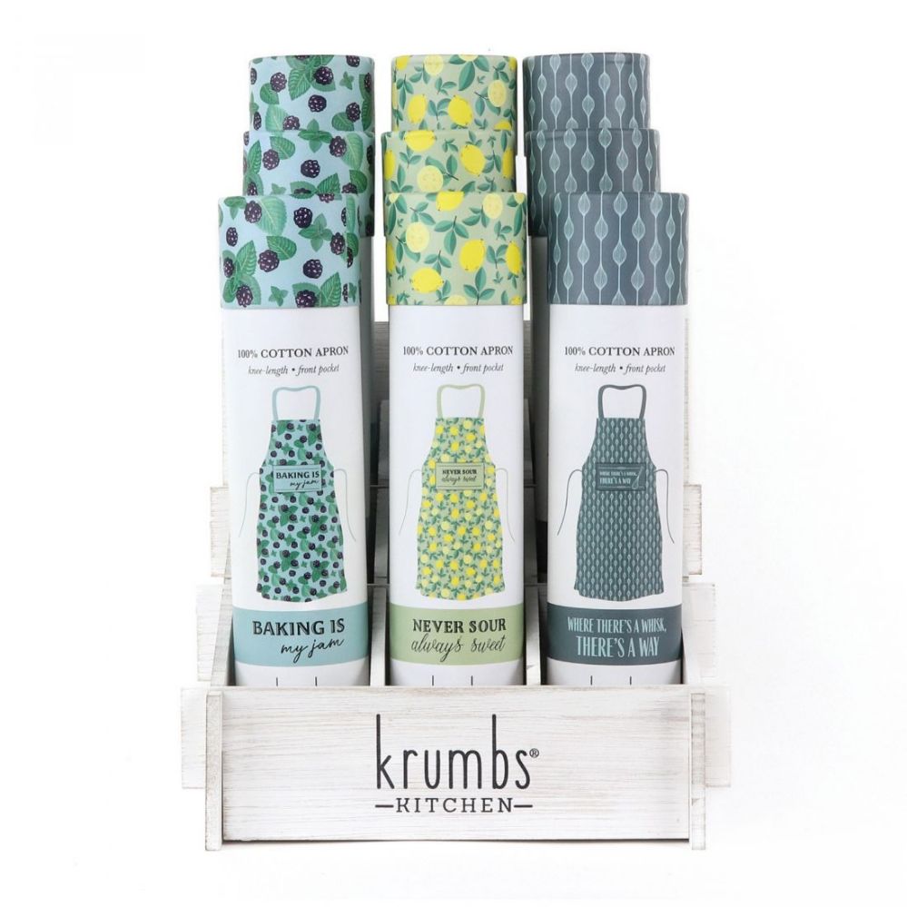 9 Pieces of Kumb's Kitchen Farmhouse Collection Printed Aprons