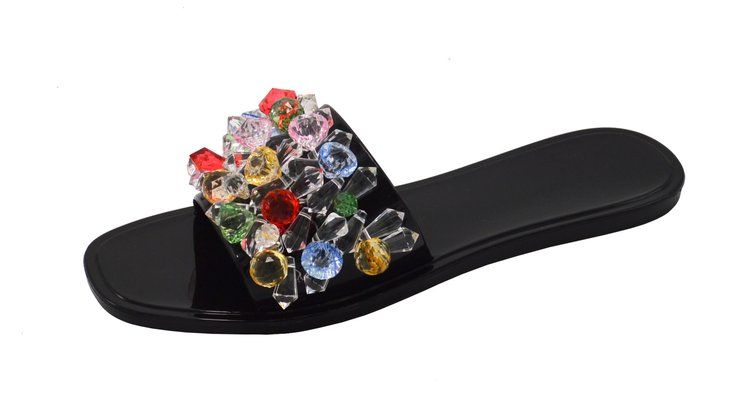 Size 12 womens hot sale bling flip flops