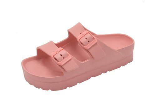 12 Wholesale Women Eva Slippers In Pink Size 6-10