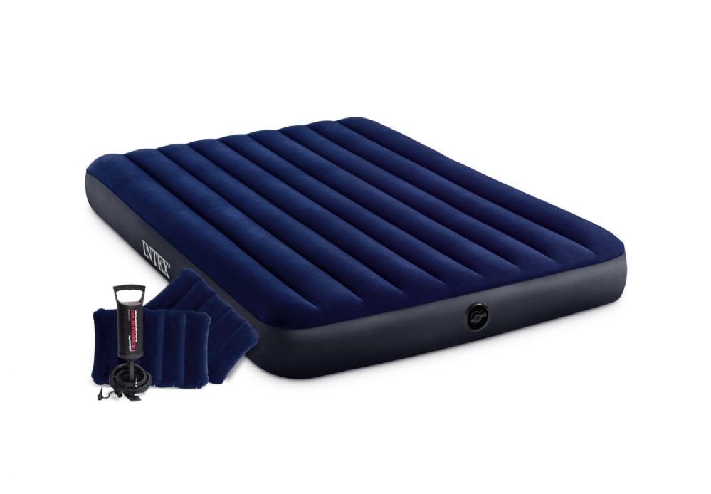 6 Pieces of Queen Dura -Beam Classic Downy Airbed W/hand Pump 3pcs/cs