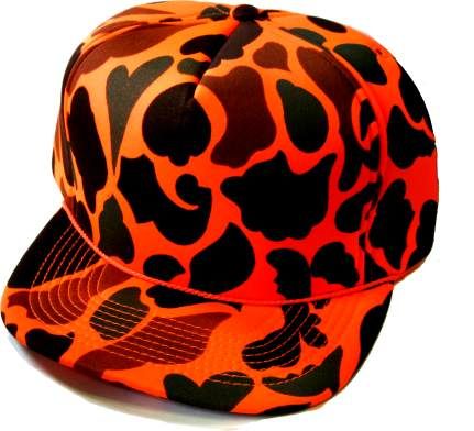 36 Pieces of Adults Hats Winter Orange Camo Blank Hats,(hunter Orange)
