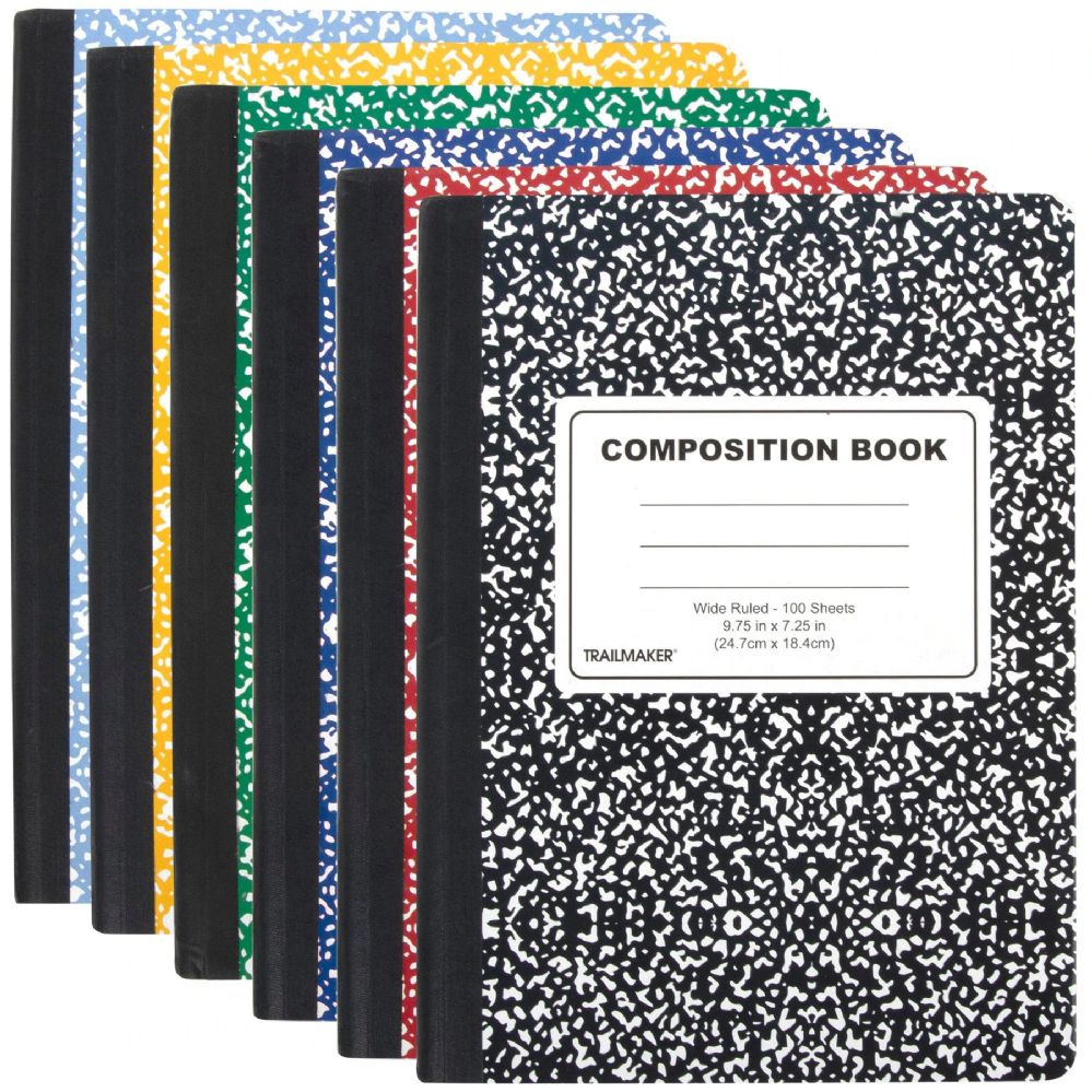 50 Pieces of Composition Book - 100 Sheets - Assorted Colors