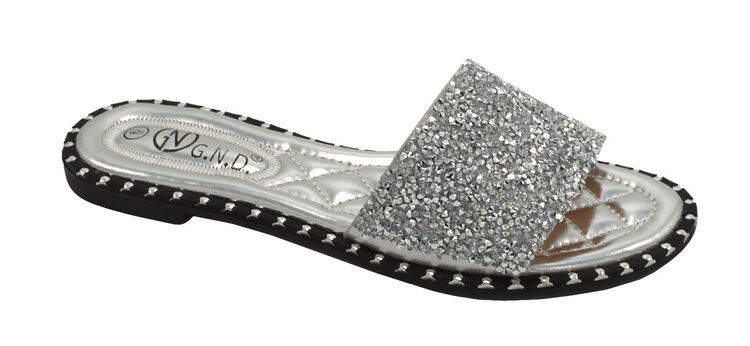12 Wholesale Sandals For Women In Silver Size 6-10