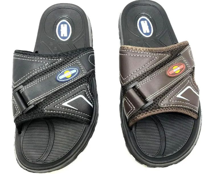 24 Wholesale Men's Velcro Strap Sandal