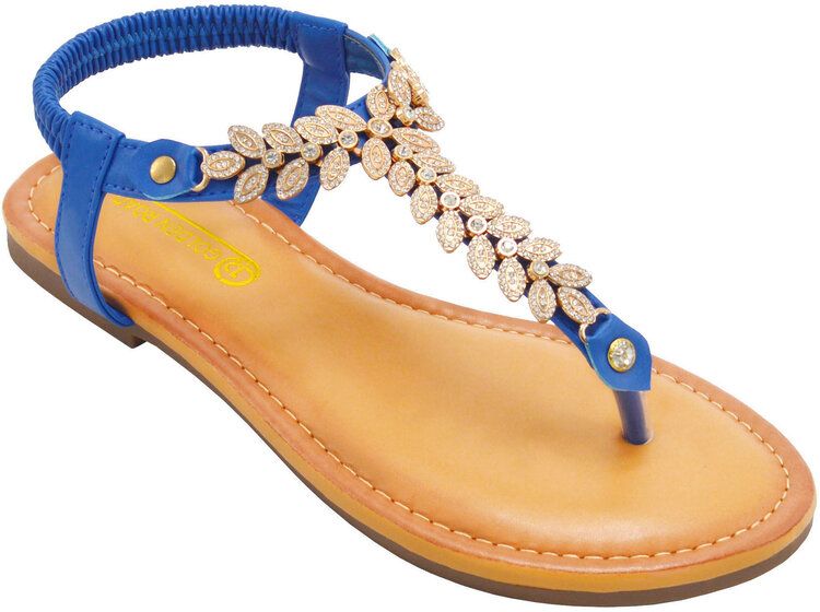 18 Wholesale Sandals For Women In Blue Color Size 5-10