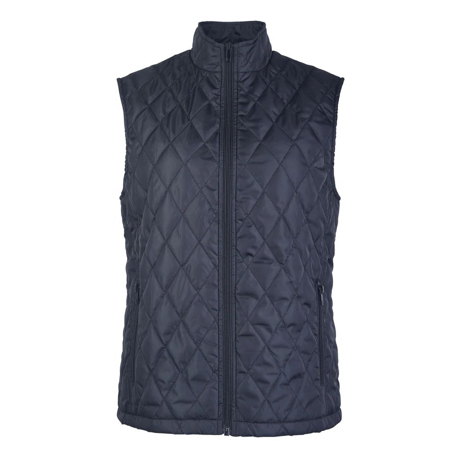 24 Wholesale Sofra Womens Diamond Quilted Puffer Vest Color Navy Size S