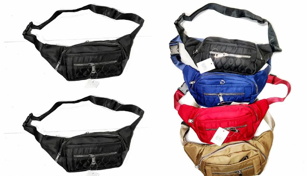 60 Wholesale Pocket Fanny - Pack For Women Men Fashionable Adjustable Strap Waist Pack Bag Outdoor Sport Running Hiking Traveling Assorted Color