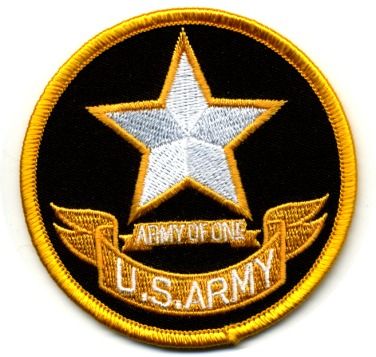 24 Pieces of Military Army Embroidered Iron On Patch, U.s. Army - Army Of One