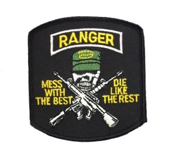 24 Pieces of Military Army Embroidered IroN-On Patch, Special Forces - Mess With The Best, Die Like The Rest