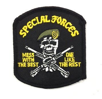24 Pieces of Military Army Embroidered Special Forces Mess With The Best, Die Like The Rest