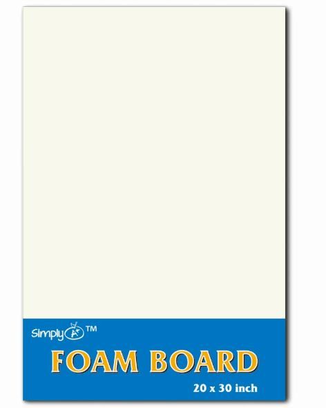 50 Pieces of 20" X 30" White Foam Board