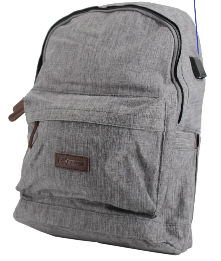 6 Wholesale Backpack Slim Durable With Usb Charging Port, For Men & Women  Color Grey - at - wholesalesockdeals.com