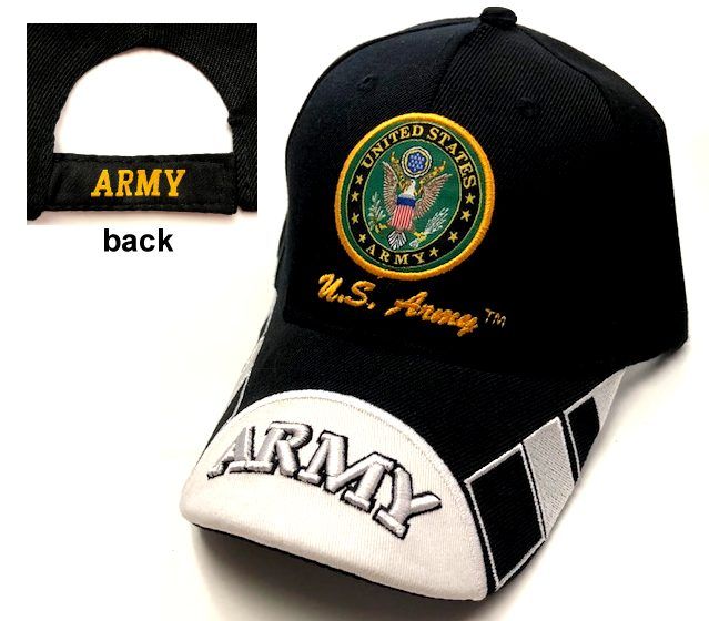 12 Pieces of Military Embroidered Acrylic Cap