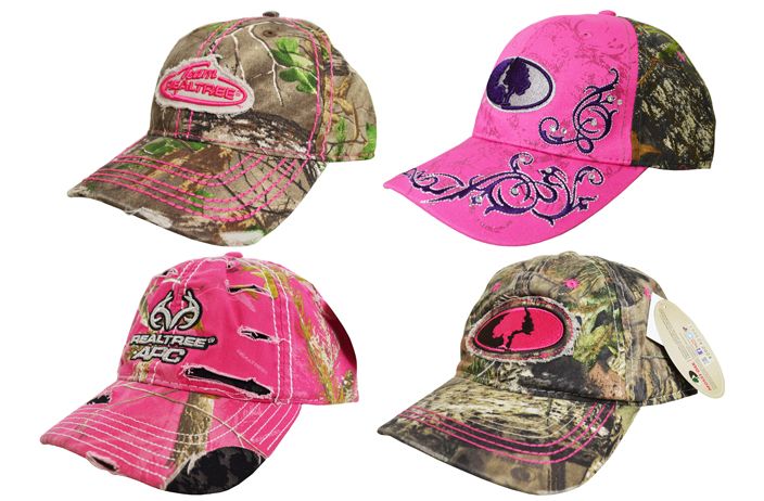 12 Pieces of Licensed Camo Hat Womens Assorted