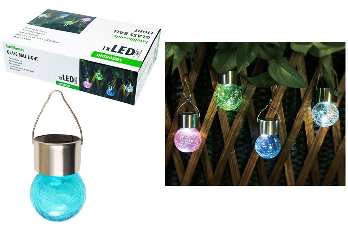 24 Packs of Solar Hanging Crackle Ball