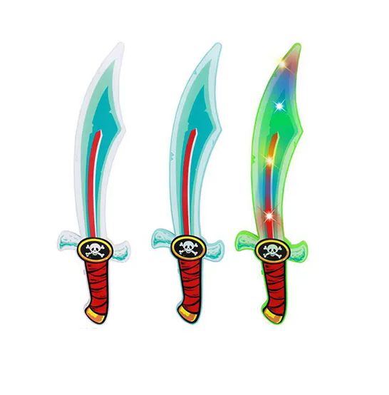 30 Wholesale 21 Inch Lite Up Pirates Sword With Sound