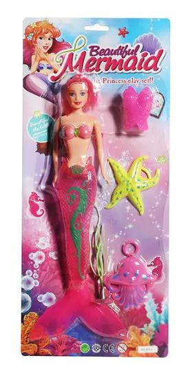 48 Wholesale 11 Inch Mermaid With Accessories