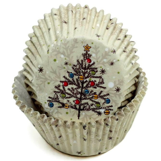 144 pieces of Baking CupS-Tree W/decor. 50ct