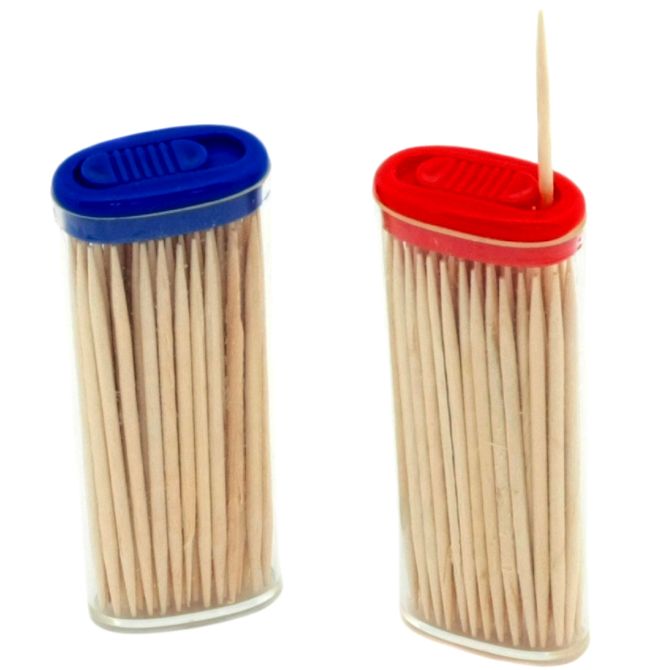 144 Wholesale Toothpicks, Pocket 60ct 2 pk