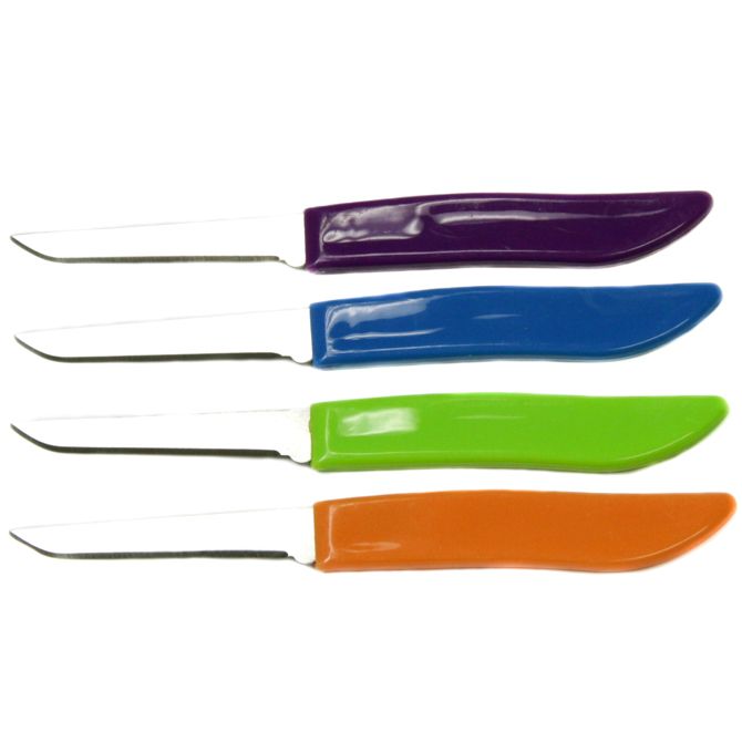 144 Wholesale Paring Knives -Assorted  4pc