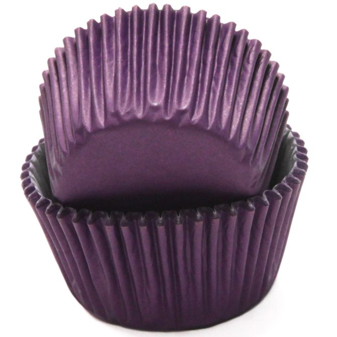 144 Wholesale Baking Cups - Purple 50ct