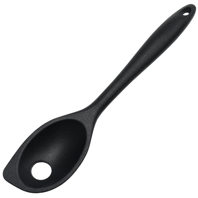 24 Wholesale Silicone Mixing Spoon - Black