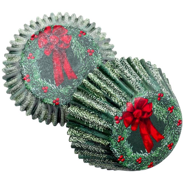 144 pieces of Baking Cups - Wreath, 50ct