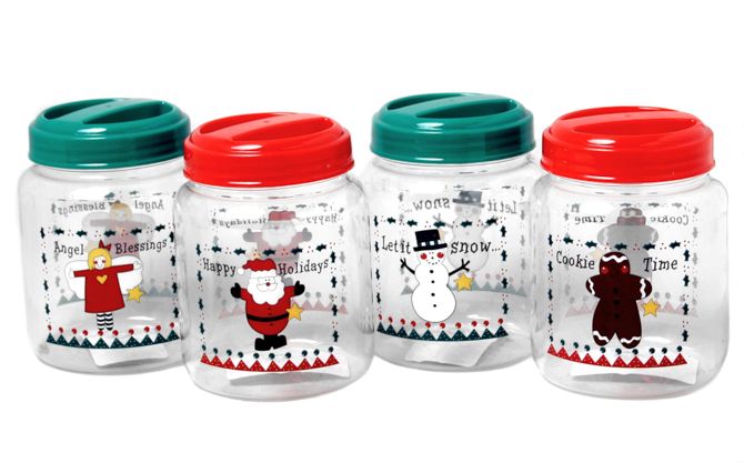 24 Wholesale Storage Jar - Christmas