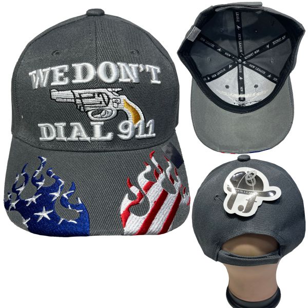 24 Wholesale We Dont Dial 911 Hats Assorted Color - at ...