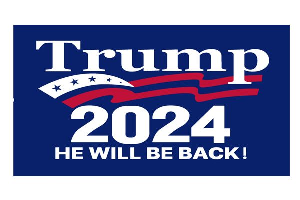 72 Pieces of Trump 2024 He Will Be Back 3x5 Foot