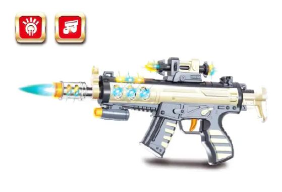 36 Pieces of Toy Gun That Lights Up With Sound