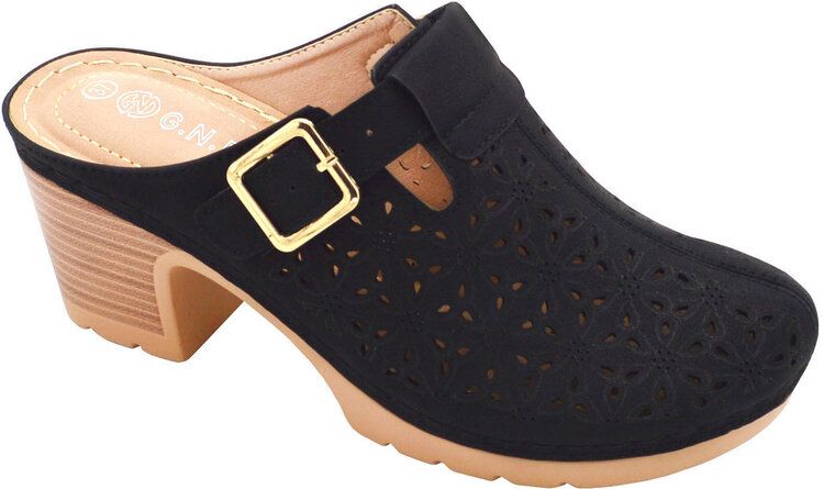 12 of Fashion Women Sandals Round Toe Chunky Platform High Heels Dress Sandals Color Black Size 5-10